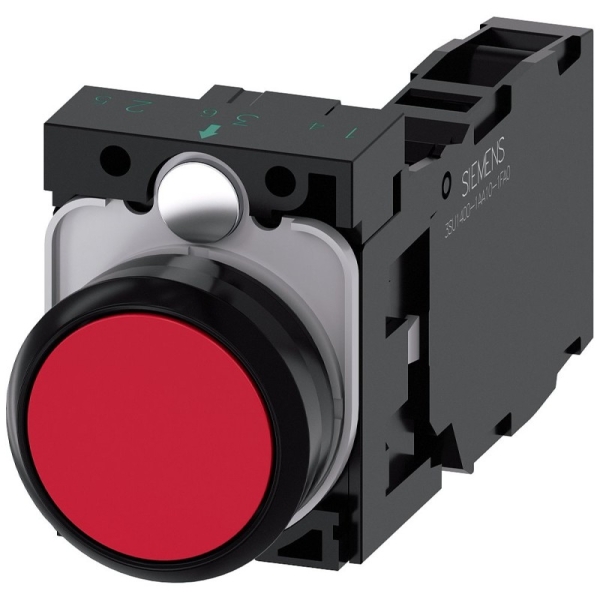 Кнопочный выключатель Siemens 3SU1100-0AB20-1FA0